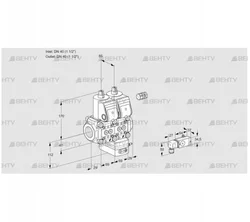 VCG2E40R/40R05NGEWR/2--3/PPPP (88107091) Клапан с регулятором соотношения Kromschroder