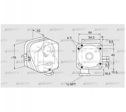 DL 10KT-2N (84444830) Датчик-реле давления воздуха Kromschroder