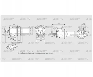 ZIC 165RBL-400/435-(20)D (84246557) Газовая горелка Kromschroder