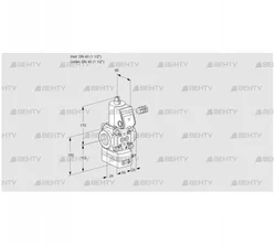 VAD240R/NW-50A (88031433) Газовый клапан с регулятором давления Kromschroder