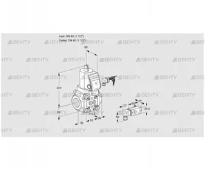 VAS340R/NQGR (88025379) Газовый клапан Kromschroder