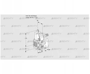 VAS2-/40F/NK (88034449) Газовый клапан Kromschroder