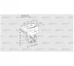 IFC115/15R05-08PPPP/20-30W3TR10-I (88303825) Регулирующий клапан с сервоприводом Kromschroder