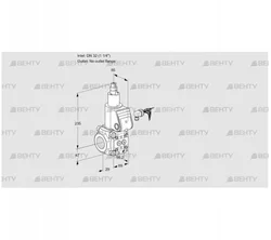 VAS232/-R/LW (88033736) Газовый клапан Kromschroder