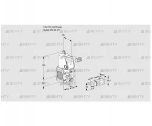 VAS3-/50R/NW (88028107) Газовый клапан Kromschroder