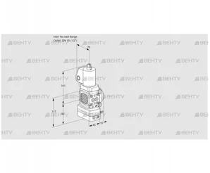 VAG1T-/15N/NKGLBA (88029809) Газовый клапан с регулятором соотношения Kromschroder