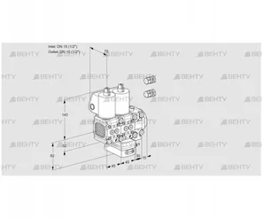 VCD1E15R/15R05FND-100VWL3/PPPP/PPPP (88103430) Регулятор давления Kromschroder