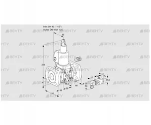 VAS240F/LWSL (88031295) Газовый клапан Kromschroder