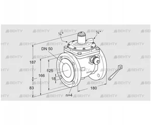 JSAV 50F50/1-0 (03151134) Предохранительный запорный клапан Kromschroder