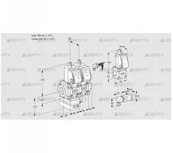 VCG2E40R/40R05GENWR/3-PP/4-ZS (88105173) Клапан с регулятором соотношения Kromschroder