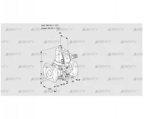 VAS240F/NWSR (88011008) Газовый клапан Kromschroder