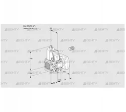 VAS3E50F/50F05FNVWR/PP/PP (88106183) Газовый клапан Kromschroder