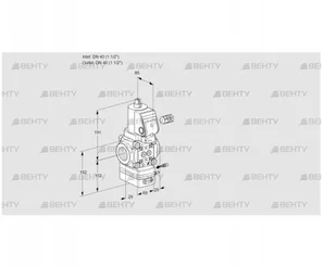 VAG240R/NWGRAE (88011743) Газовый клапан с регулятором соотношения Kromschroder