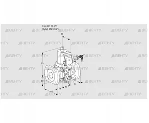 VAS350F/NQSR (88004898) Газовый клапан Kromschroder