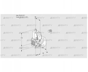 VAS2E50R/40F05FNWR/PP/PP (88102440) Газовый клапан Kromschroder