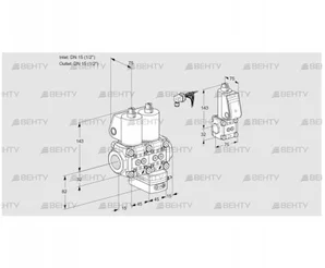 VCD1E15R/15R05ND-25WL/PPZS/PPPP (88105791) Регулятор давления Kromschroder