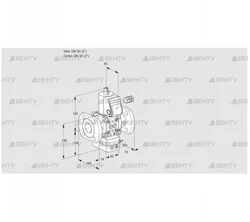 VAD350F/NW-25A (88021354) Газовый клапан с регулятором давления Kromschroder