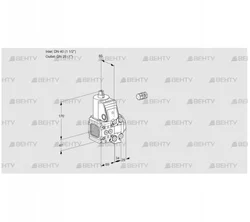 VAS2E40F/25R05FNVWR/PP/PP (88102473) Газовый клапан Kromschroder