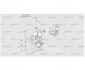 VAG120R/NQAE (88033136) Газовый клапан с регулятором соотношения Kromschroder