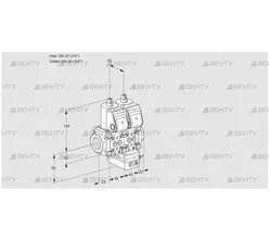VCG1T20N/20N05NGAQR/PPPP/PPPP (88106380) Клапан с регулятором соотношения Kromschroder