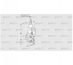 VAS3T65/-N/LQSR (88010953) Газовый клапан Kromschroder