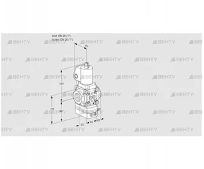 VAG1T25N/NWGLAA (88013575) Газовый клапан с регулятором соотношения Kromschroder