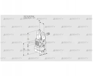 VAG2-/40R/NKAN (88008095) Газовый клапан с регулятором соотношения Kromschroder