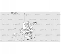 VCH1E25R/25R05NHEVWR/MMMM/PPPP (88107716) Клапан с регулятором расхода Kromschroder