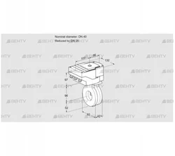 IBA40/25Z05/20-15W3E (88302406) Дроссельная заслонка Kromschroder