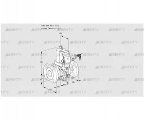 VAS240F/NQSR (88004868) Газовый клапан Kromschroder