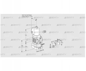 VAG2-/40R/NWSLAE (88032860) Газовый клапан с регулятором соотношения Kromschroder