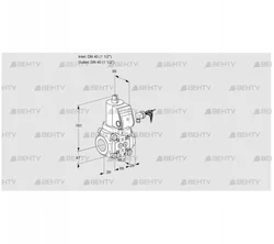 VAS240R/NWGR (88010199) Газовый клапан Kromschroder