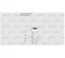 BVGF50/32W05 (88300054) Дроссельная заслонка Kromschroder