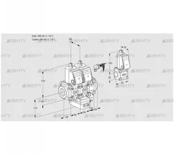 VCH2E40R/40R05NHEVWR/PPPP/PPZS (88104747) Клапан с регулятором расхода Kromschroder