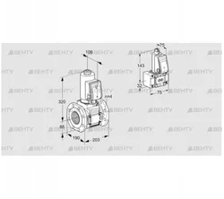 VAS7T80A05NQSRE/B-/VP (88206568) Газовый клапан Kromschroder