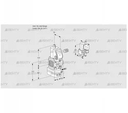 VAG1-/20R/NWAE (88014451) Газовый клапан с регулятором соотношения Kromschroder